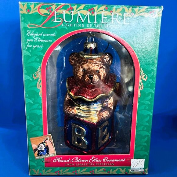 Vintage Lumiere Teddy Ornament - Picture 2 of 3